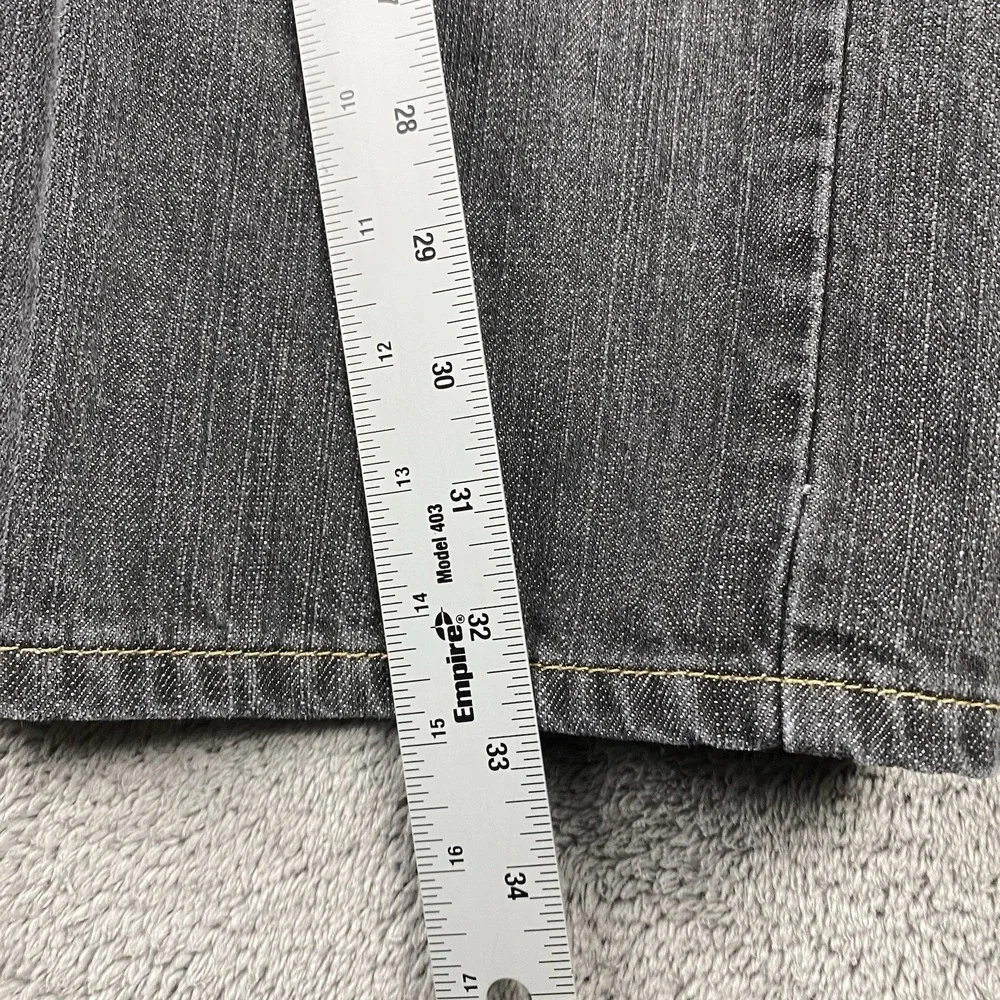 Levis 514 Slim Straight‎ Jeans Mens 36x34 Gray Mid Rise